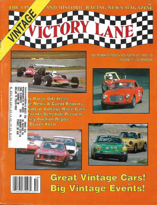 VICTORY LANE 2002 OCT - THE VINTAGE & HISTORIC RACING NEWS MAGAZINE